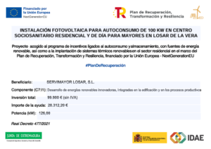 Subvencion Recuperation y resiliencia